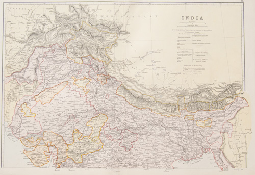 India (north part) 1882